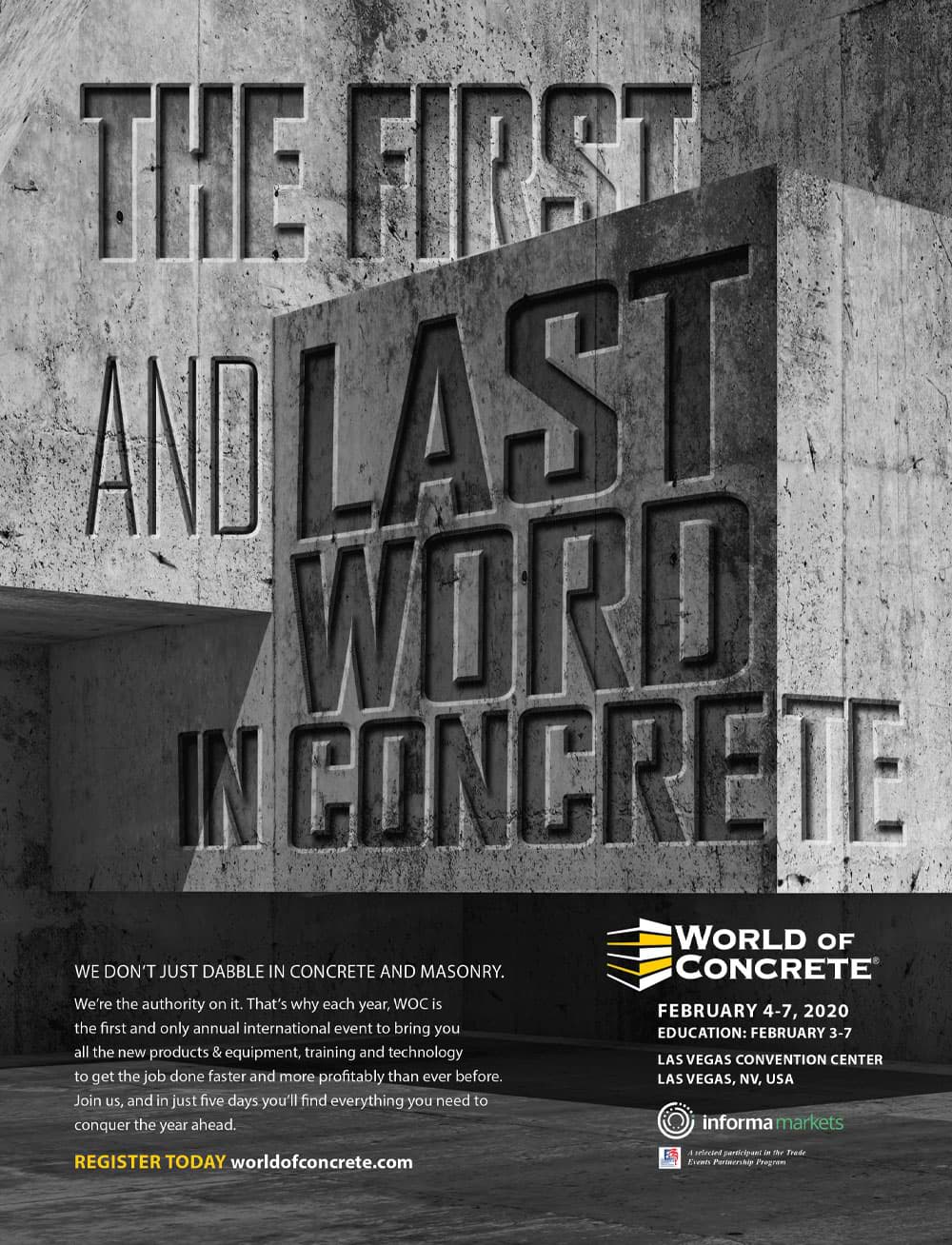 World of Concrete Ad