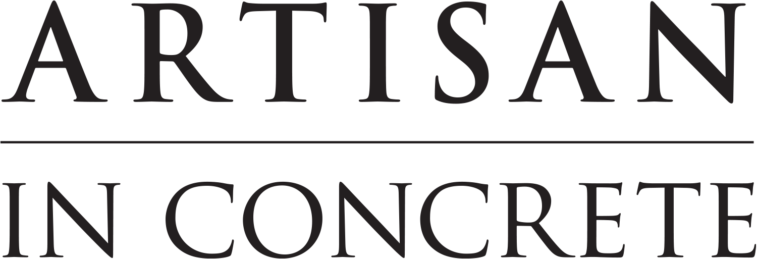 artisan in concrete brown logo
